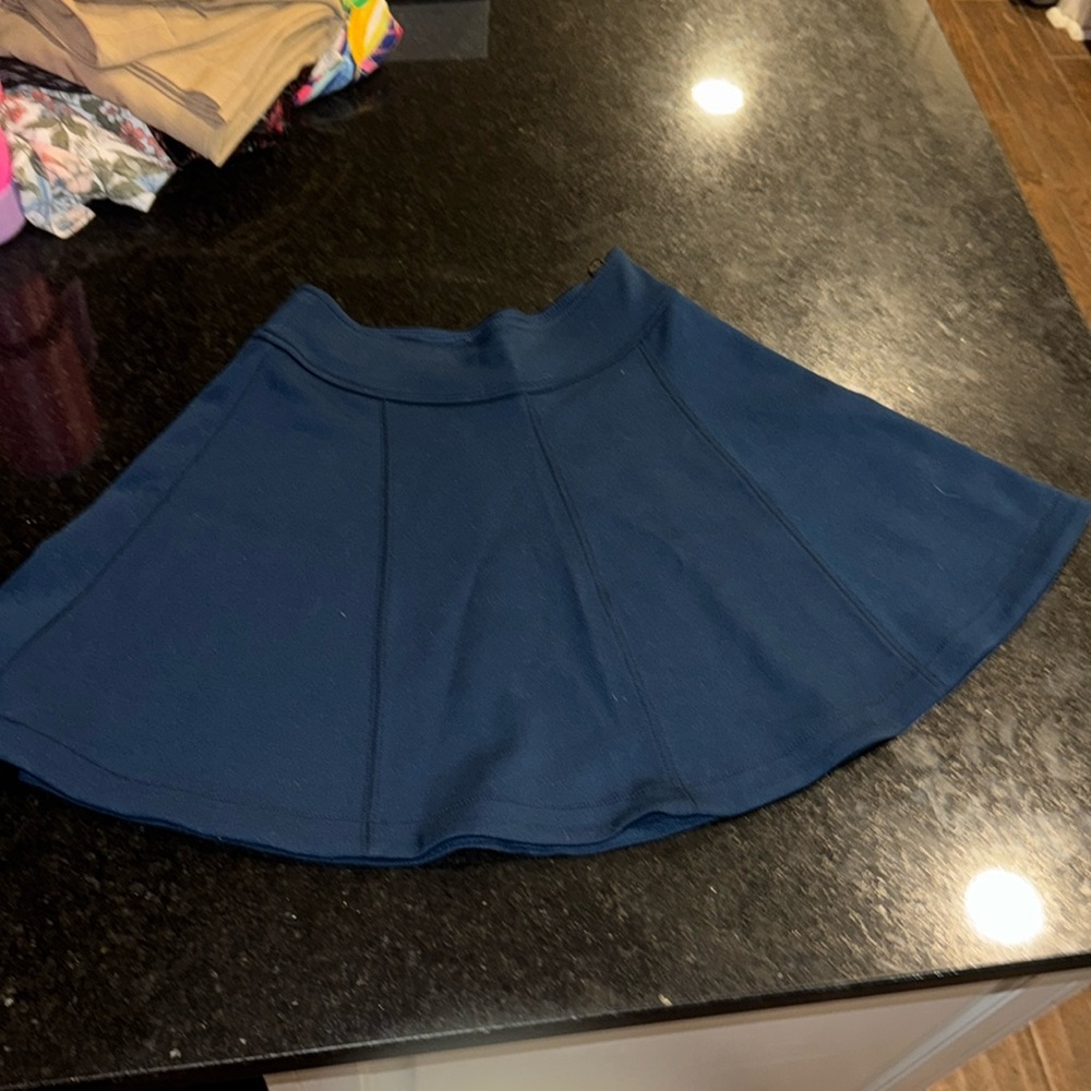 Blue mini skirt